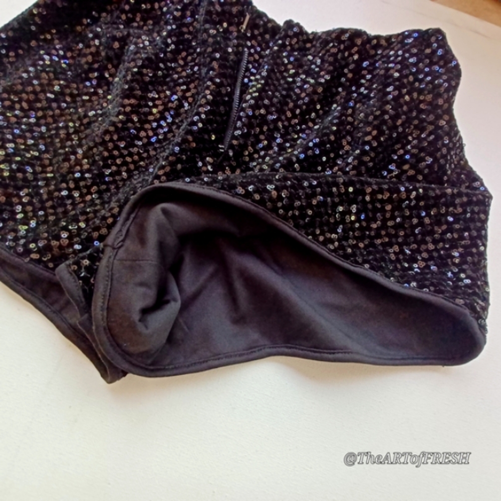 Forever 21 Black Sequin Shorts
